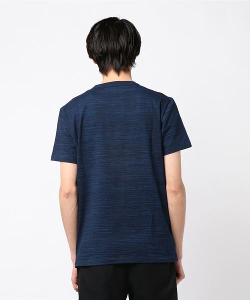 Desigual（デシグアル）の「ピンクカリグラフィテキスト入りブルーTシャツ（Tシャツ/カットソー・メンズ・ブルー・L/2L/3L/S/M）」の3枚目の写真