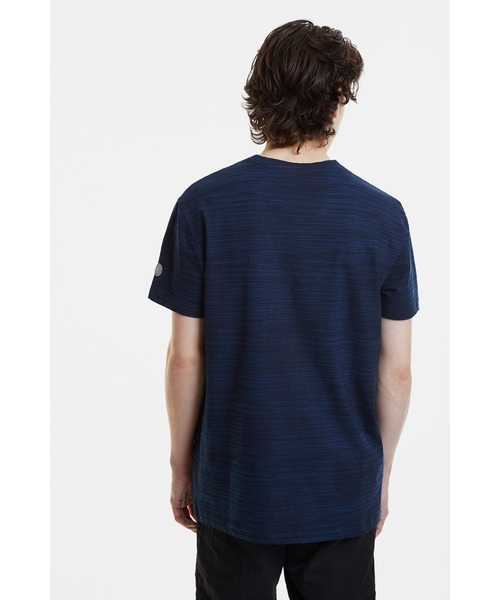 Desigual（デシグアル）の「ピンクカリグラフィテキスト入りブルーTシャツ（Tシャツ/カットソー・メンズ・ブルー・L/2L/3L/S/M）」の6枚目の写真