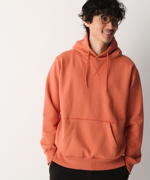 GLOBAL WORK（グローバルワーク）の「ソフトツイスト裏起毛フード/864479（パーカー・メンズ・ホワイト/イエロー/ミント/ブラウン系その他/チェリーピンク・SMALL/MEDIUM/LARGE/X-LARGE）」の5枚目の写真