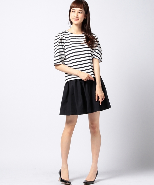 Another Edition（アナザーエディション）の「AE SOLID ギャザーSK ◆（スカート・レディース・レッド/ネイビー・フリー）」の13枚目の写真