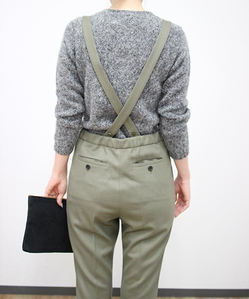 ELFORBR（エルフォーブル）の「フラノサロペットパンツ（その他パンツ・レディース・カーキ/ブラック・38/36）」の10枚目の写真