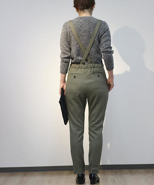 ELFORBR（エルフォーブル）の「フラノサロペットパンツ（その他パンツ・レディース・カーキ/ブラック・38/36）」の14枚目の写真