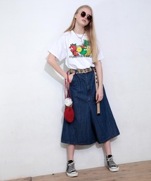 RNA | R3723 スーパーワイドＡラインパンツ(デニムパンツ)