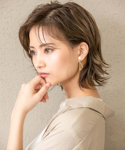 Edit Sheen(エディットシーン)の「イレギュラートライアングルイヤリング(イヤリング・レディース・ゴールド・FREE)」の5枚目の写真