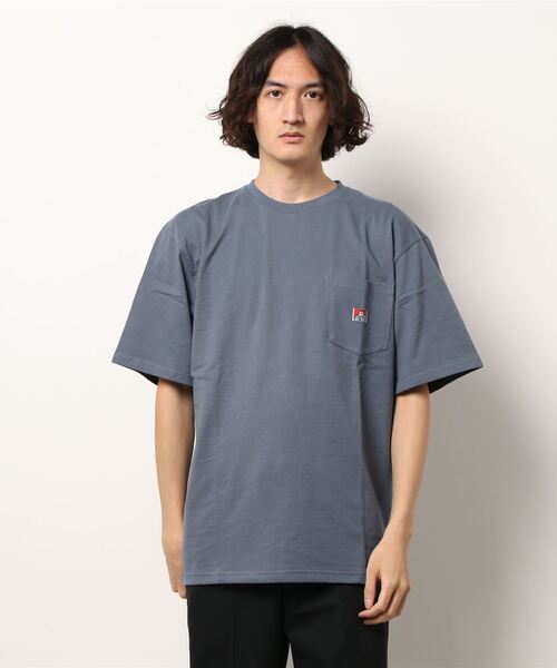 BEN DAVIS(ベンデイビス)の「《BEN DAVIS》BIG SIZING POCKET TEE/抗菌防臭(Tシャツ/カットソー・メンズ・ホワイト/ブラック/ベージュ/パープル/カーキ/グリーン/チャコールグレー/オレンジ/マスタード・SMALL/MEDIUM/LARGE/X-LARGE)」の4枚目の写真