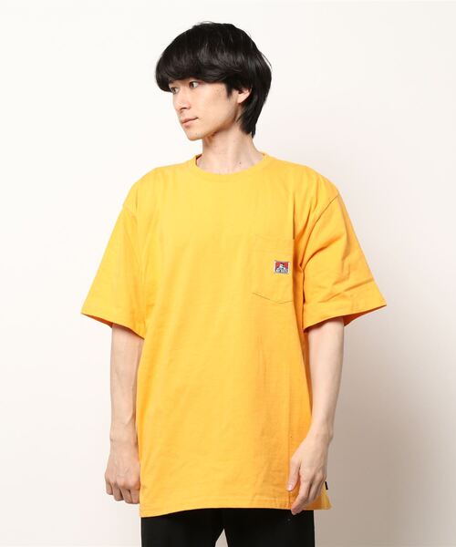 BEN DAVIS(ベンデイビス)の「《BEN DAVIS》BIG SIZING POCKET TEE/抗菌防臭(Tシャツ/カットソー・メンズ・ホワイト/ブラック/ベージュ/パープル/カーキ/グリーン/チャコールグレー/オレンジ/マスタード・SMALL/MEDIUM/LARGE/X-LARGE)」の8枚目の写真
