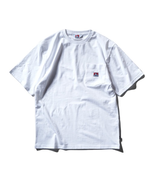 BEN DAVIS(ベンデイビス)の「《BEN DAVIS》BIG SIZING POCKET TEE/抗菌防臭(Tシャツ/カットソー・メンズ・ホワイト/ブラック/ベージュ/パープル/カーキ/グリーン/チャコールグレー/オレンジ/マスタード・SMALL/MEDIUM/LARGE/X-LARGE)」の2枚目の写真