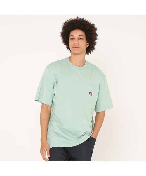 BEN DAVIS(ベンデイビス)の「《BEN DAVIS》BIG SIZING POCKET TEE/抗菌防臭(Tシャツ/カットソー・メンズ・ホワイト/ブラック/ベージュ/パープル/カーキ/グリーン/チャコールグレー/オレンジ/マスタード・SMALL/MEDIUM/LARGE/X-LARGE)」の1枚目の写真