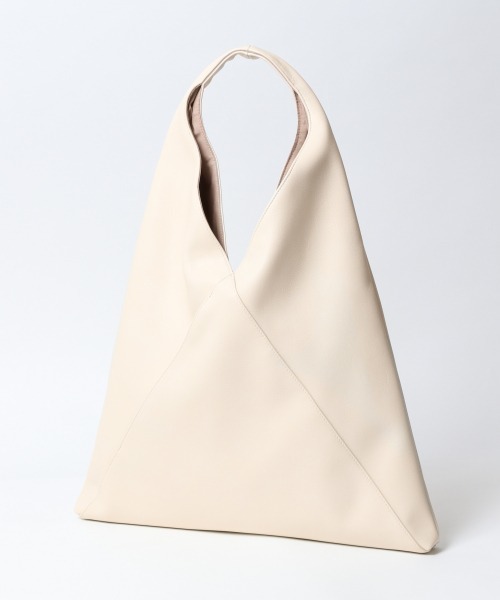 GLOBAL WORK（グローバルワーク）の「トライアングルトート/891683（トートバッグ・レディース・ブラック/シルバー/アイボリー・FREE）」の6枚目の写真