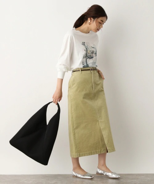 GLOBAL WORK（グローバルワーク）の「トライアングルトート/891683（トートバッグ・レディース・ブラック/シルバー/アイボリー・FREE）」の5枚目の写真