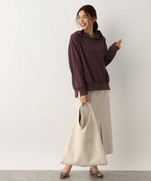 GLOBAL WORK（グローバルワーク）の「トライアングルトート/891683（トートバッグ・レディース・ブラック/シルバー/アイボリー・FREE）」の4枚目の写真