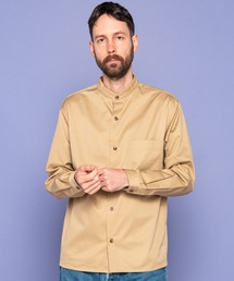 Mr.Olive ボタニカル柄バンドカラーシャツ MR.OLIVE（ミスターオリーブ）の「BRITISH TWILL / バンドカラー