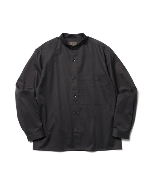 MR.OLIVE(ミスターオリーブ)の「BRITISH TWILL / バンドカラーシャツ(スタンドカラーシャツ)(シャツ/ブラウス・メンズ・ブラック/ベージュ・LARGE/MEDIUM/SMALL)」の3枚目の写真