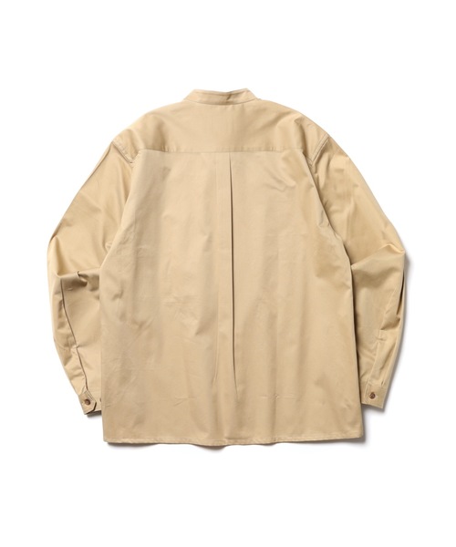 MR.OLIVE(ミスターオリーブ)の「BRITISH TWILL / バンドカラーシャツ(スタンドカラーシャツ)(シャツ/ブラウス・メンズ・ブラック/ベージュ・LARGE/MEDIUM/SMALL)」の5枚目の写真
