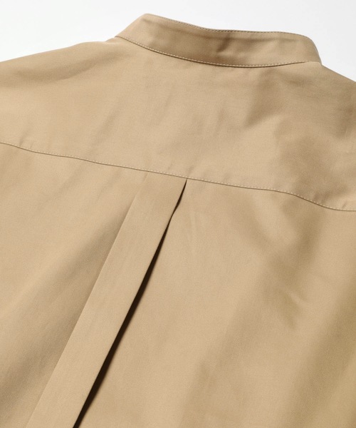 MR.OLIVE(ミスターオリーブ)の「BRITISH TWILL / バンドカラーシャツ(スタンドカラーシャツ)(シャツ/ブラウス・メンズ・ブラック/ベージュ・LARGE/MEDIUM/SMALL)」の9枚目の写真