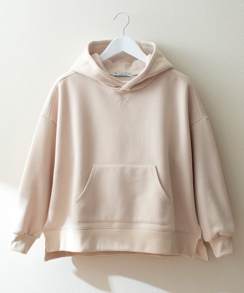 classicalelf（クラシカルエルフ）の「キッズ ビッグシルエットプルオーバーパーカー(長袖)（パーカー・キッズ・ブラック/ベージュ/グレー/モカ/ライトカーキ・130/140/150）」の4枚目の写真