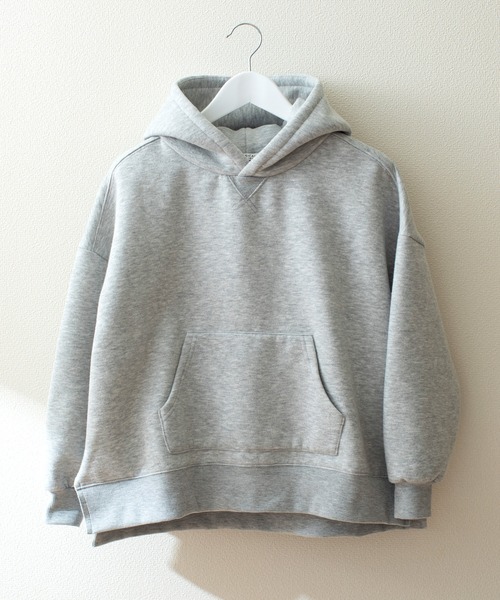 classicalelf（クラシカルエルフ）の「キッズ ビッグシルエットプルオーバーパーカー(長袖)（パーカー・キッズ・ブラック/ベージュ/グレー/モカ/ライトカーキ・130/140/150）」の3枚目の写真