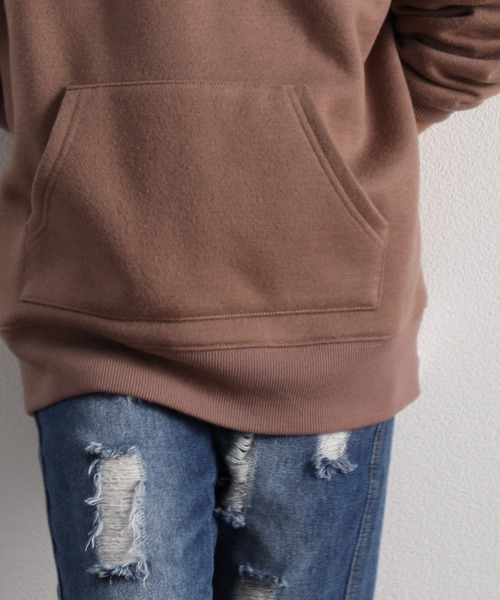 classicalelf（クラシカルエルフ）の「キッズ ビッグシルエットプルオーバーパーカー(長袖)（パーカー・キッズ・ブラック/ベージュ/グレー/モカ/ライトカーキ・130/140/150）」の17枚目の写真