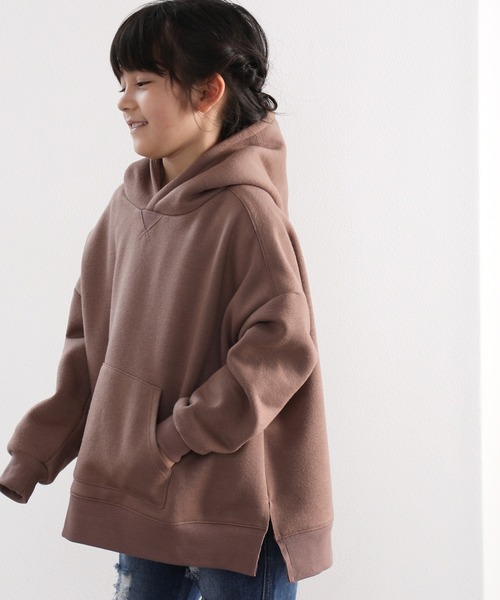 classicalelf（クラシカルエルフ）の「キッズ ビッグシルエットプルオーバーパーカー(長袖)（パーカー・キッズ・ブラック/ベージュ/グレー/モカ/ライトカーキ・130/140/150）」の7枚目の写真