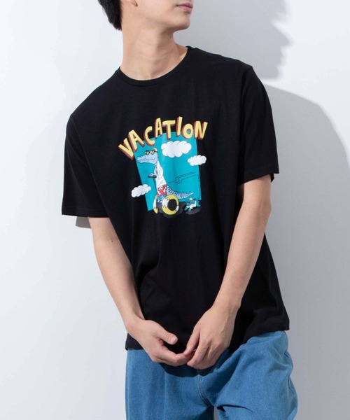 WEGO（ウィゴー）の「WEGO/ワニモチーフTシャツ（Tシャツ/カットソー・メンズ・ホワイト/ブラック・X-LARGE）」の2枚目の写真