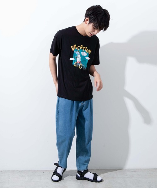 WEGO（ウィゴー）の「WEGO/ワニモチーフTシャツ（Tシャツ/カットソー・メンズ・ホワイト/ブラック・X-LARGE）」の8枚目の写真