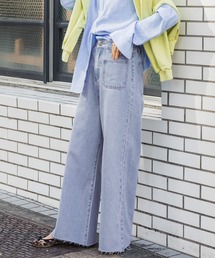 coca（coca） | ＼＼新色登場／／フロントポケットワイドデニムパンツ(デニムパンツ)
