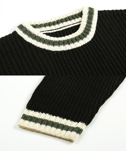 Air Tokyo（エアートウキョー）の「ローゲージ オーバーサイズ ニット  【ファッションインフルエンサー風早ゆうた × AIR TOKYOコラボ】 ビッグシルエット セーター クルーネック（ニット/セーター・メンズ・ブラック/グレー/ブラウン・FREE）」の18枚目の写真