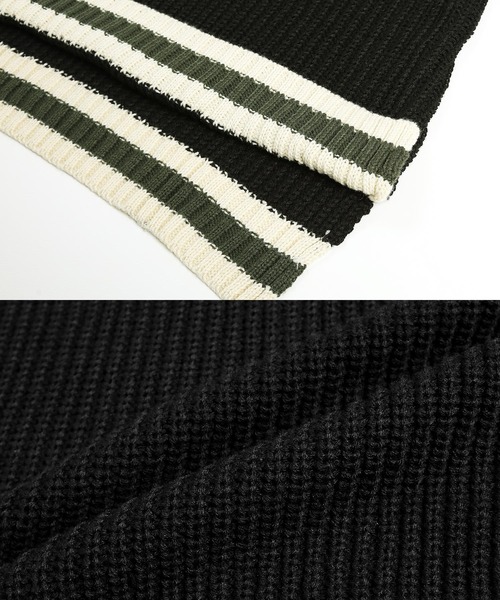 Air Tokyo（エアートウキョー）の「ローゲージ オーバーサイズ ニット  【ファッションインフルエンサー風早ゆうた × AIR TOKYOコラボ】 ビッグシルエット セーター クルーネック（ニット/セーター・メンズ・ブラック/グレー/ブラウン・FREE）」の4枚目の写真