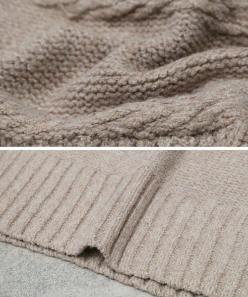 reca（レカ）の「ボリュームデザインニット（ニット/セーター・レディース・グリーン/モカ/アイボリー・M）」の18枚目の写真