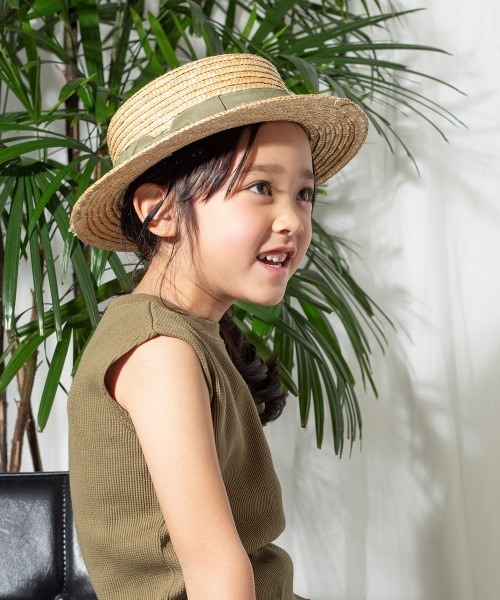 MAKE YOUR DAY（メイクユアデイ）の「カンカン帽（ハット・キッズ・ブラウン/カーキ/ブラック・50/54/56/48/52/46）」の5枚目の写真