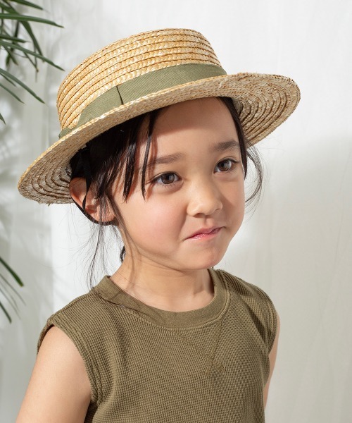 MAKE YOUR DAY（メイクユアデイ）の「カンカン帽（ハット・キッズ・ブラウン/カーキ/ブラック・50/54/56/48/52/46）」の4枚目の写真