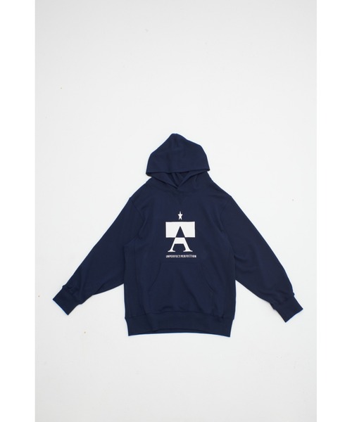 美品 Charlotte Lawrence Navy Blue パーカー L 受注期間限定！倉知玲鳳コラボ企画第2弾！コラボプルオーバー