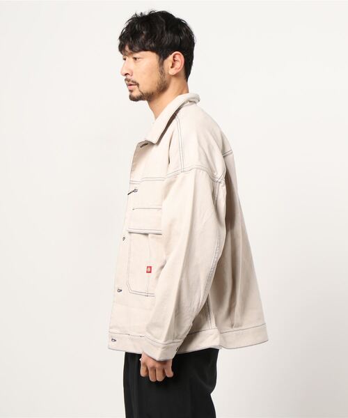 Dickies(ディッキーズ)の「【Dickies/ディッキーズ】 ショートジャケット ビッグシルエット ワンポイント ブランドロゴ ジャケット/カバーオール/(ブルゾン・メンズ・ブラック/ホワイト・M/L)」の7枚目の写真