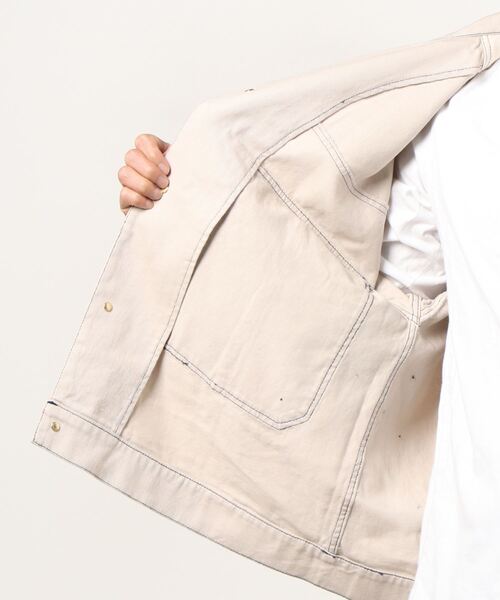 Dickies(ディッキーズ)の「【Dickies/ディッキーズ】 ショートジャケット ビッグシルエット ワンポイント ブランドロゴ ジャケット/カバーオール/(ブルゾン・メンズ・ブラック/ホワイト・M/L)」の4枚目の写真