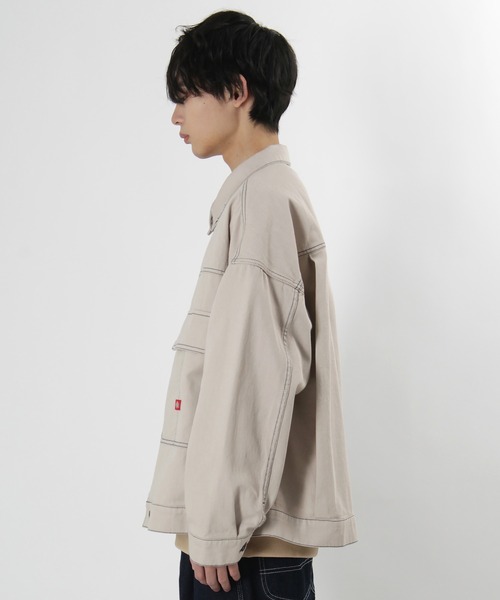 Dickies(ディッキーズ)の「【Dickies/ディッキーズ】 ショートジャケット ビッグシルエット ワンポイント ブランドロゴ ジャケット/カバーオール/(ブルゾン・メンズ・ブラック/ホワイト・M/L)」の10枚目の写真