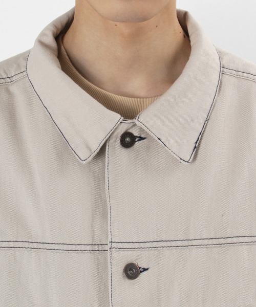 Dickies(ディッキーズ)の「【Dickies/ディッキーズ】 ショートジャケット ビッグシルエット ワンポイント ブランドロゴ ジャケット/カバーオール/(ブルゾン・メンズ・ブラック/ホワイト・M/L)」の12枚目の写真