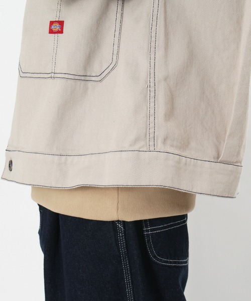 Dickies(ディッキーズ)の「【Dickies/ディッキーズ】 ショートジャケット ビッグシルエット ワンポイント ブランドロゴ ジャケット/カバーオール/(ブルゾン・メンズ・ブラック/ホワイト・M/L)」の15枚目の写真