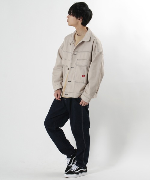 Dickies(ディッキーズ)の「【Dickies/ディッキーズ】 ショートジャケット ビッグシルエット ワンポイント ブランドロゴ ジャケット/カバーオール/(ブルゾン・メンズ・ブラック/ホワイト・M/L)」の17枚目の写真