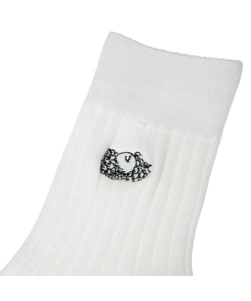 FRUIT OF THE LOOM（フルーツオブザルーム）の「FRUIT OF THE LOOM　Q リブカラー刺繍 ソックス（ソックス/靴下・レディース・A/B・FREE）」の3枚目の写真