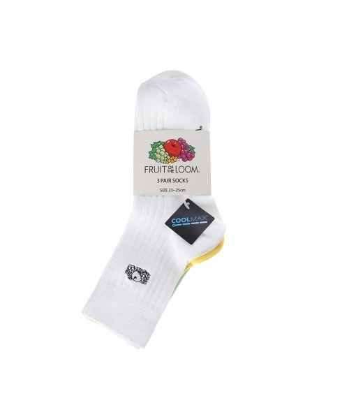 FRUIT OF THE LOOM（フルーツオブザルーム）の「FRUIT OF THE LOOM　Q リブカラー刺繍 ソックス（ソックス/靴下・レディース・A/B・FREE）」の6枚目の写真