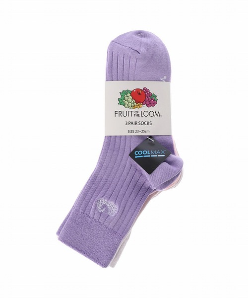 FRUIT OF THE LOOM（フルーツオブザルーム）の「FRUIT OF THE LOOM　Q リブカラー刺繍 ソックス（ソックス/靴下・レディース・A/B・FREE）」の18枚目の写真