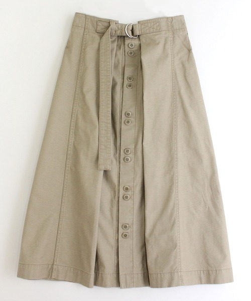 RNA(アールエヌエー)の「G1009 セミラップロングスカート(スカート・レディース・カーキ/ブラック/ベージュ・MEDIUM)」の3枚目の写真