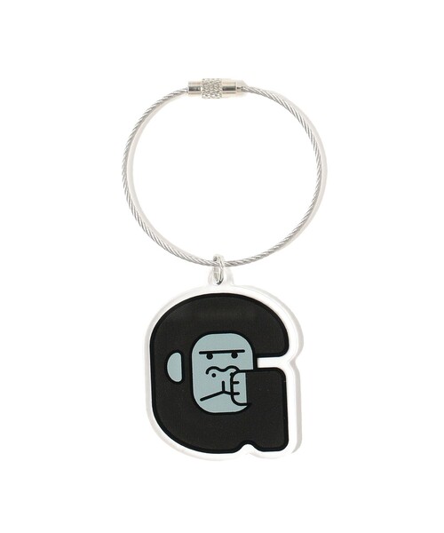 TOKYO CULTUART by BEAMS（トウキョウカルチャートバイビームス）の「来夢来人(天久聖一) / イニシャルキーホルダー（キーケース/キーアクセサリー・メンズ・ベージュ/ホワイト系その他2/ブラック系その他4/ホワイト系その他3/ブラック系その他3/ブラウン系その他4/ブラック系その他/ライトブラウン/ブラウン系その他2/ブラック/シルバー/ライトグレー/チャコールグレー/グレー系その他/ブラウン系その他/グレー/ブラウン系その他3/オフホワイト/ホワイト/ホワイト系その他4/ホワイト系その他6/ブラック系その他2/ナチュラル/ホワイト系その他5/ホワイト系その他7/カーキ・ONE SIZE）」の7枚目の写真