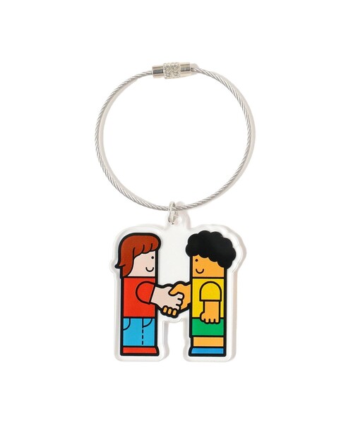 TOKYO CULTUART by BEAMS（トウキョウカルチャートバイビームス）の「来夢来人(天久聖一) / イニシャルキーホルダー（キーケース/キーアクセサリー・メンズ・ベージュ/ホワイト系その他2/ブラック系その他4/ホワイト系その他3/ブラック系その他3/ブラウン系その他4/ブラック系その他/ライトブラウン/ブラウン系その他2/ブラック/シルバー/ライトグレー/チャコールグレー/グレー系その他/ブラウン系その他/グレー/ブラウン系その他3/オフホワイト/ホワイト/ホワイト系その他4/ホワイト系その他6/ブラック系その他2/ナチュラル/ホワイト系その他5/ホワイト系その他7/カーキ・ONE SIZE）」の8枚目の写真