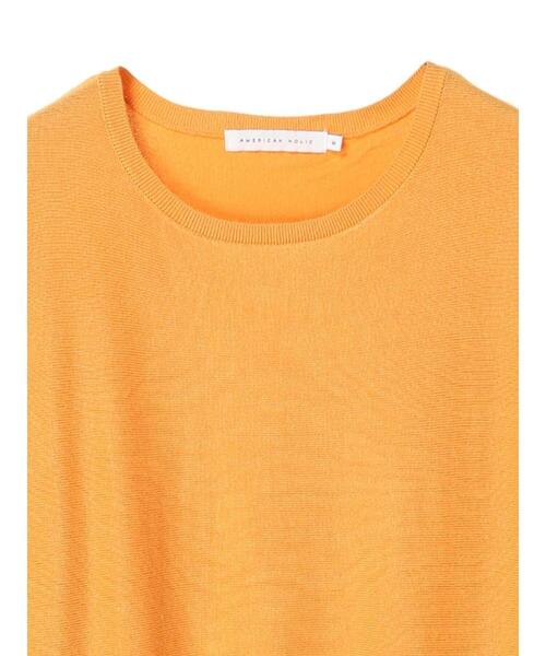 AMERICAN HOLIC（アメリカンホリック）の「クルーネックコクーンニットプルオーバー　＊●（ニット/セーター・レディース・チャコールグレー/オフホワイト/ピンク/サックスブルー/オレンジ/グレイッシュベージュ・L/M）」の20枚目の写真