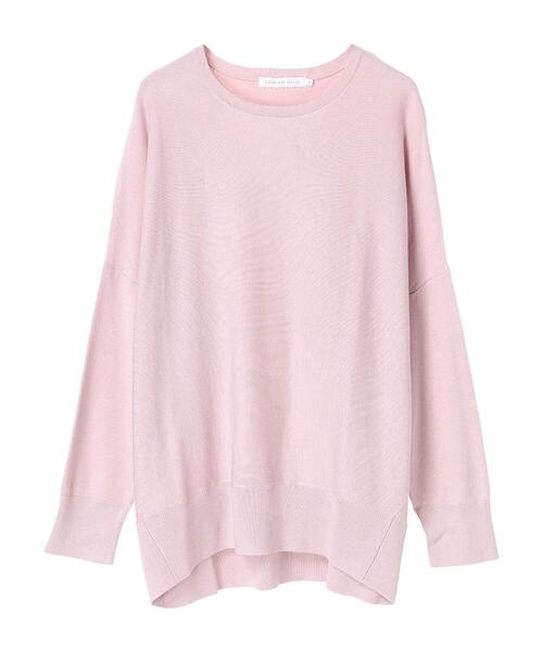 AMERICAN HOLIC（アメリカンホリック）の「クルーネックコクーンニットプルオーバー　＊●（ニット/セーター・レディース・チャコールグレー/オフホワイト/ピンク/サックスブルー/オレンジ/グレイッシュベージュ・L/M）」の15枚目の写真