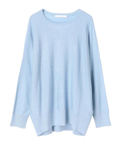 AMERICAN HOLIC（アメリカンホリック）の「クルーネックコクーンニットプルオーバー　＊●（ニット/セーター・レディース・チャコールグレー/オフホワイト/ピンク/サックスブルー/オレンジ/グレイッシュベージュ・L/M）」の13枚目の写真