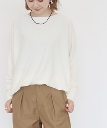 AMERICAN HOLIC | クルーネックコクーンニットプルオーバー　＊●(ニット/セーター)