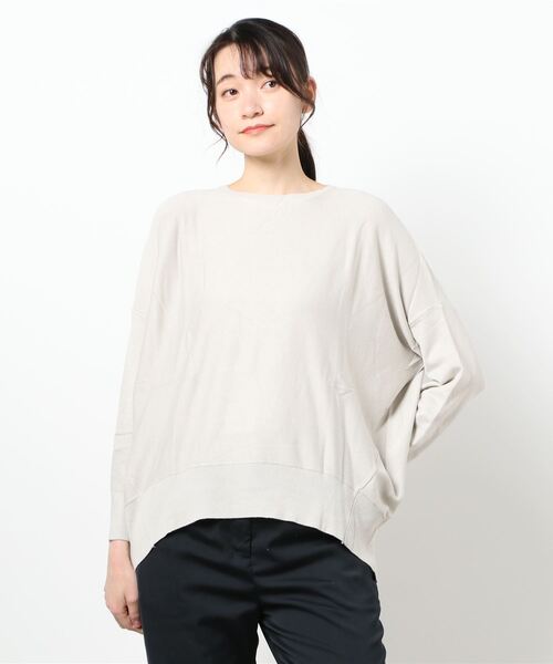 AMERICAN HOLIC（アメリカンホリック）の「クルーネックコクーンニットプルオーバー　＊●（ニット/セーター・レディース・チャコールグレー/オフホワイト/ピンク/サックスブルー/オレンジ/グレイッシュベージュ・L/M）」の10枚目の写真