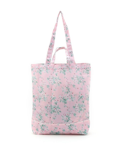 LAURA ASHLEY(ローラアシュレイ)の「フローラルエコバッグ(エコバッグ/サブバッグ・レディース・ピンク系5/サックスブルー系/ホワイト系1・00)」の9枚目の写真
